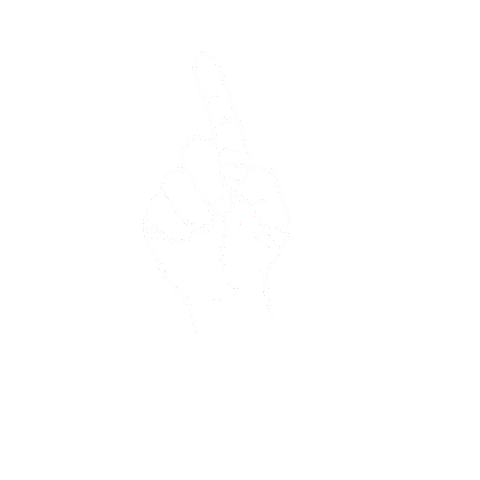 No More Hand Sticker by Cabok-lo