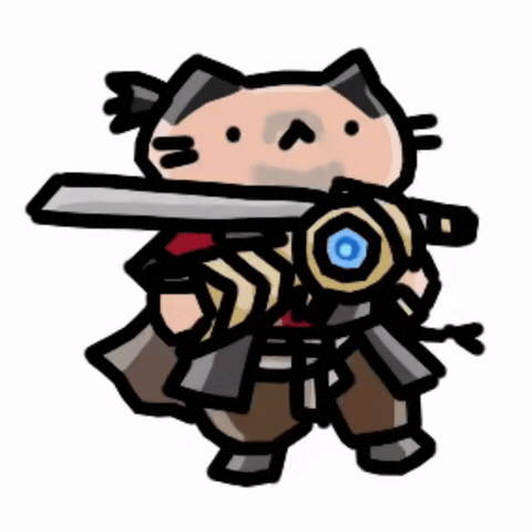 Cat Swordsman GIF