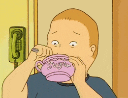 king of the hill eating GIF