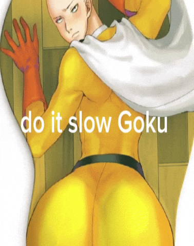 One Punch Man Goku Vs Saitama GIF