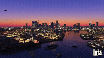 Vice City Sunset GIF by iGrandTheftAuto.com