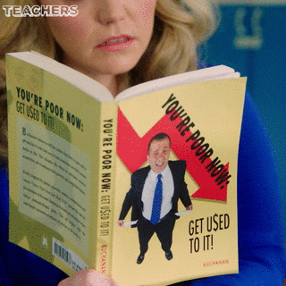 book read GIF by Teachers on TV Land
