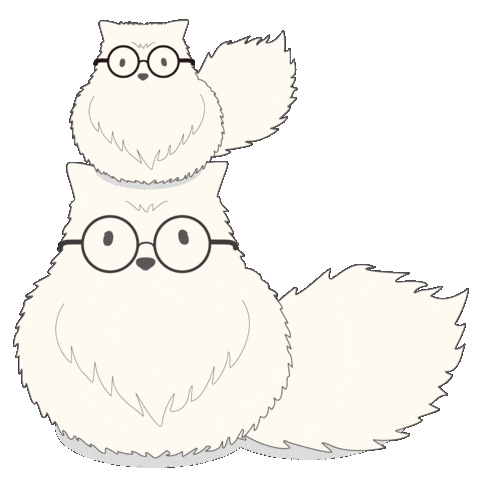 Cat Dog Sticker by moimoimoinen