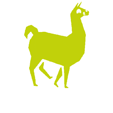 Jump Lama Sticker by el origen food