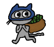 Cat 偷偷摸摸 Sticker