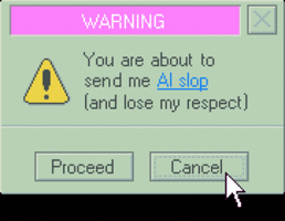 Slop Warning GIF by Meryl Booth