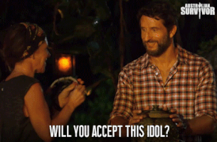 will you accept this idol? GIF by Australian Survivor