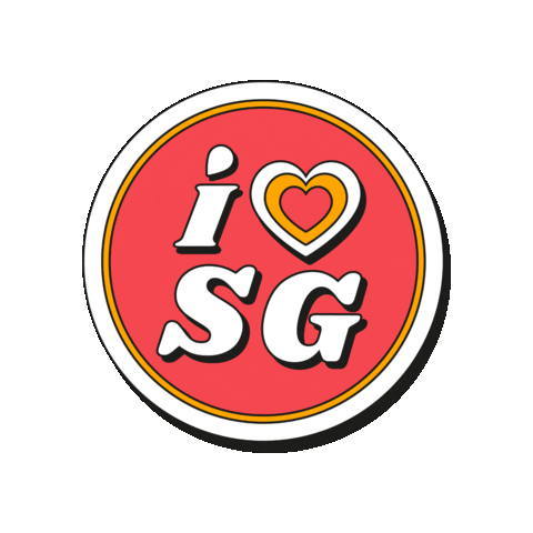 Heart Love Sticker by Singapore Global Network