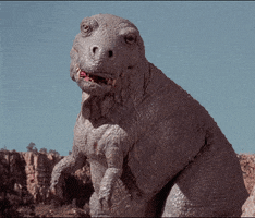 stop motion dinosaur GIF
