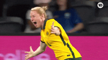 Happy Clare Polkinghorne GIF by Football Australia