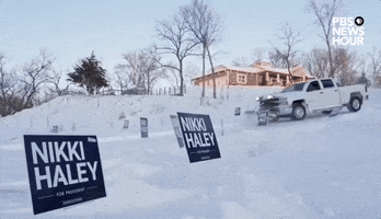 Snow Election GIF by PBS NewsHour