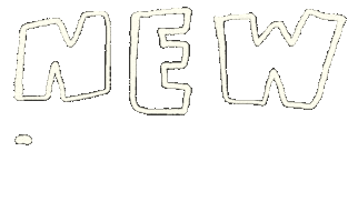 New Year Handwriting Sticker