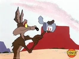 wile e coyote eating GIF by Looney Tunes