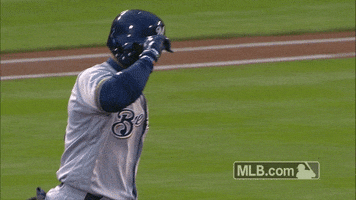 milwaukee brewers hat tip GIF by MLB