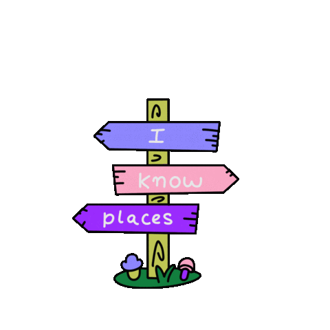 I Know Places Sticker