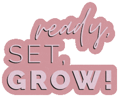 Pink Grow Sticker