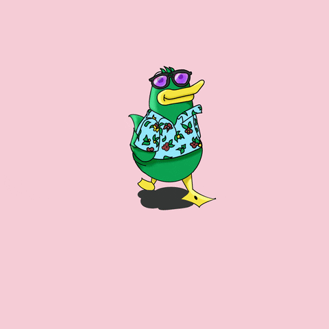Chill Quacking GIF by Jeremy Fisher