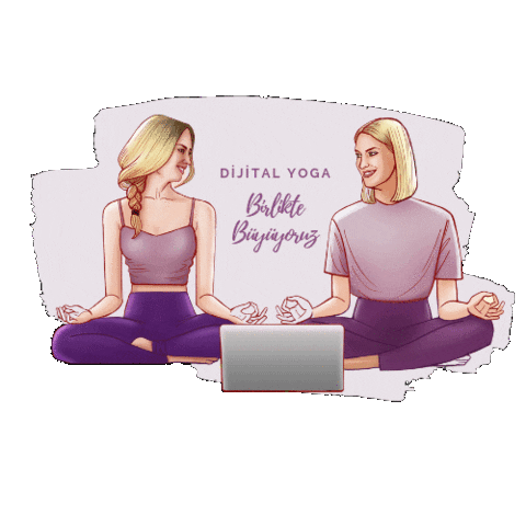 Dijital Yoga Sticker