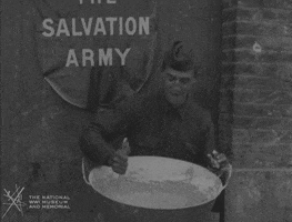 NationalWWIMuseum black and white cooking donuts military GIF