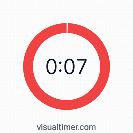 7 Seconds Timer GIF by VisualTimer