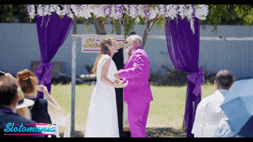 Kiss The Bride Love GIF by Slotomania Official