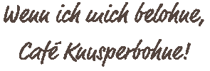 Café Knusperbohne Sticker