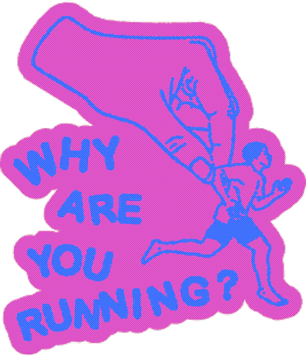 Running Sticker by The Nine Four