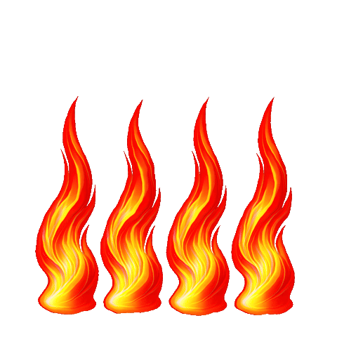 Fire Burn Sticker