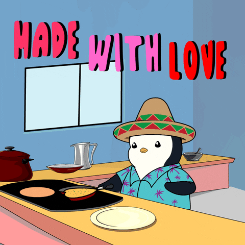 I Love You Cooking GIF by Pudgy Penguins