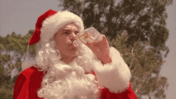 drinking bad Santa