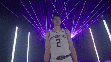 Shush Settle Down GIF by Northwestern Athletics