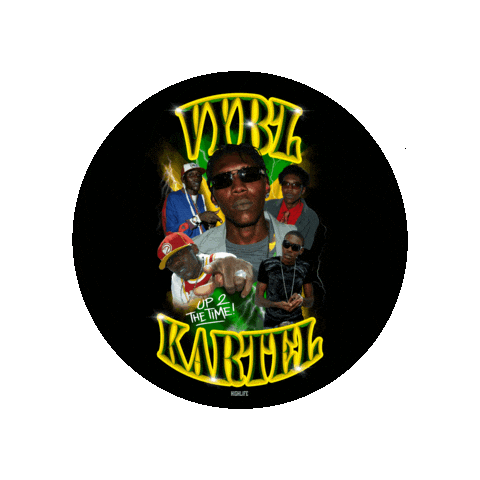 Vybz Kartel Jamaica Sticker by ATTILA MUZIC