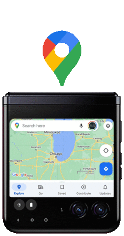 Google Maps Phone Sticker by Motorola