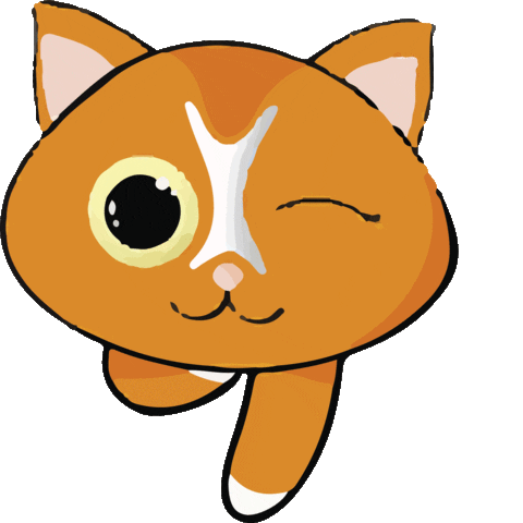 Happy Cat Sticker by Publilemon