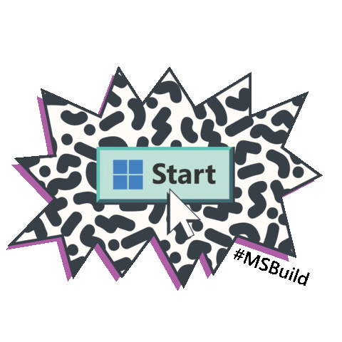 Start Windows Sticker by Microsoft Cloud