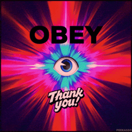 Obey Good Night GIF by PEEKASSO