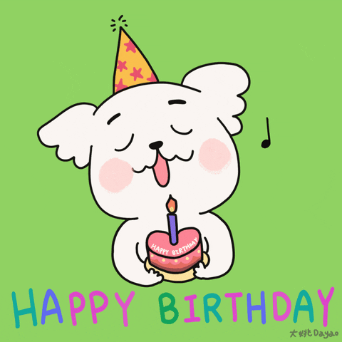 Happy Birthday Dog GIF by 大姚Dayao