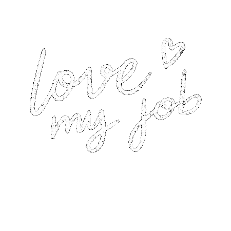 White Lines Love Sticker