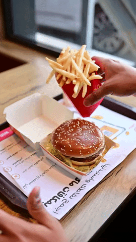 Burger Fries GIF by McDonaldsKSA