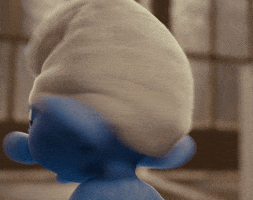 Scared Clumsy Smurf GIF by The Smurfs