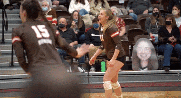 Celebration Ncaa GIF by Brown Volleyball