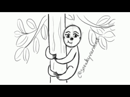 sneakyvarmint animation drawing sketch sloth GIF