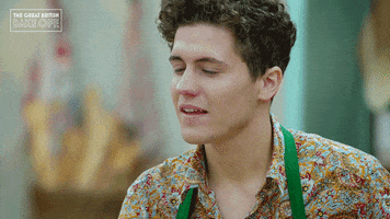 Thinking Dylan GIF by The Great British Bake Off