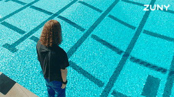 Swimming Pool Crying GIF by Zuny