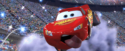 lightning mcqueen car GIF by Disney Pixar