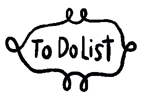 To Do Sticker by MANDARINNA