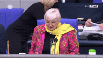 Claudia Roth Parlament GIF by Social-Media-Redaktion Bundestag