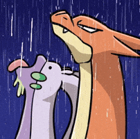 Pokemon Raining GIF