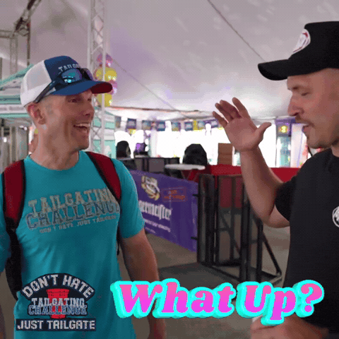 Whats Up Handshake GIF by Tailgating Challenge