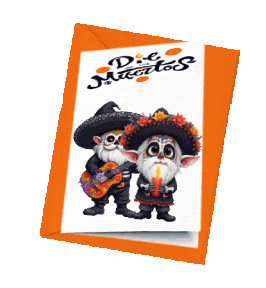 Day Of The Dead Gnomes Sticker
